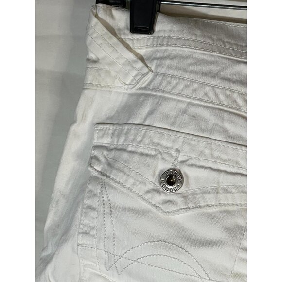 Bongo off white capris short pants jeans size 7 waist 32" length 39" READ - Picture 11 of 12
